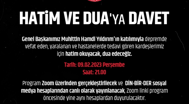 Hatim ve Dua'ya Davet